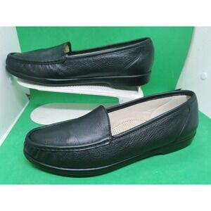 SAS Women's Simplify Slip-on Loafers Black Leather Size 11 S Tripad Comfort
